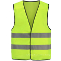 Gilet de sécurité réfléchissant jaune en fil de rayons X en PVC